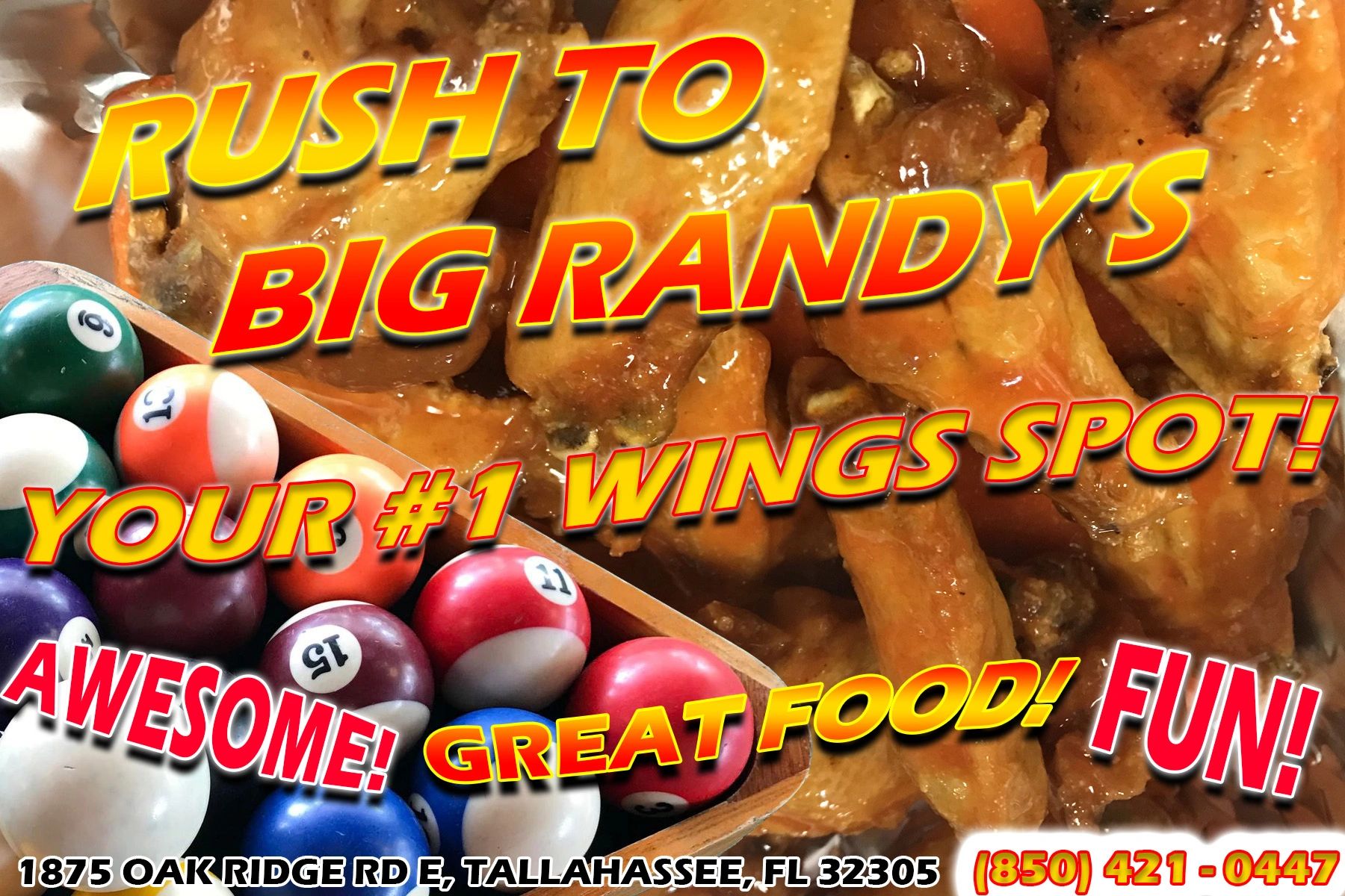 BIG RANDY'S Great Chicken Wings Tallahassee, Florida